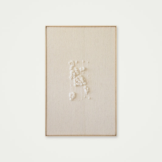Klit - Framed Wall Tapestry – Natural Wool and Wood Art