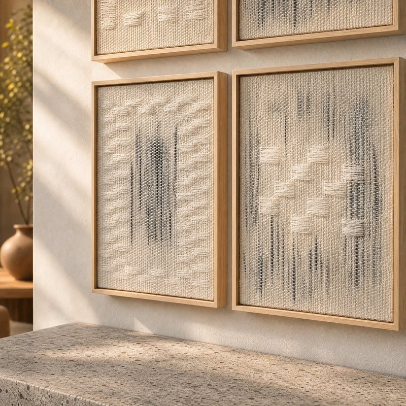 Framed Set - Woven Wall Hangings