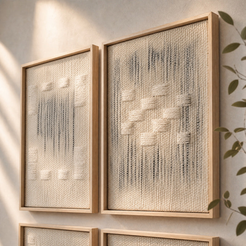 Framed Set - Woven Wall Hangings