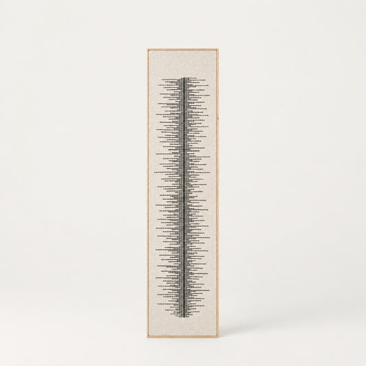 Linea - Tall Framed Wool Art