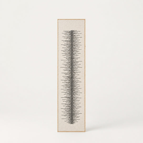 Linea - Tall Framed Wool Art
