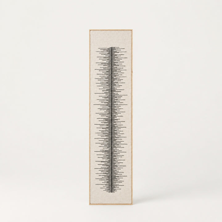 Linea - Tall Framed Wool Art
