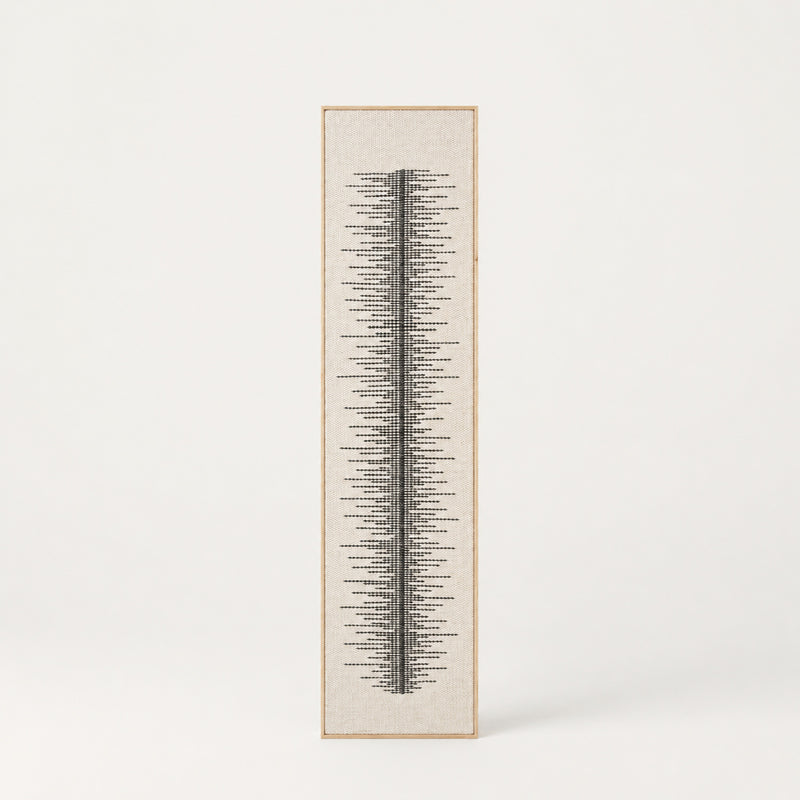 Linea - Tall Framed Wool Art