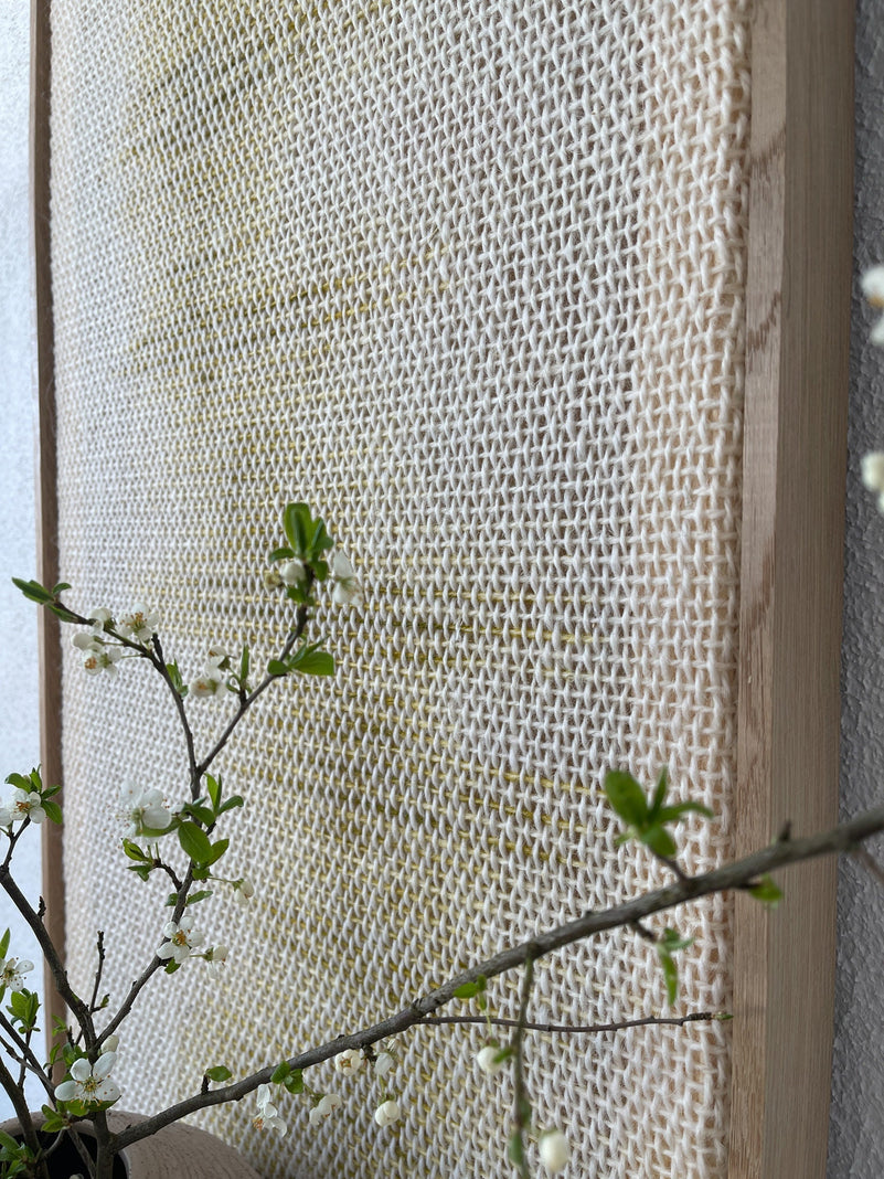 Corner detail of Millip's solid wood frame