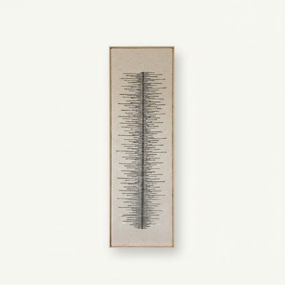 Linea - Tall Framed Wool Art
