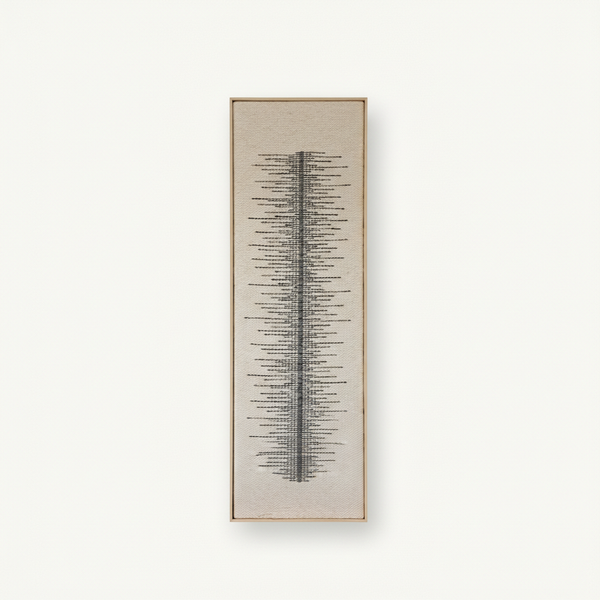 Linea - Tall Framed Wool Art
