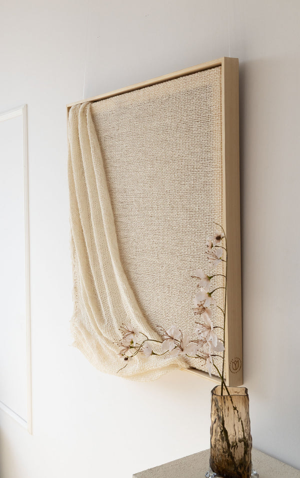 Musa handwoven wool wall art, view 7