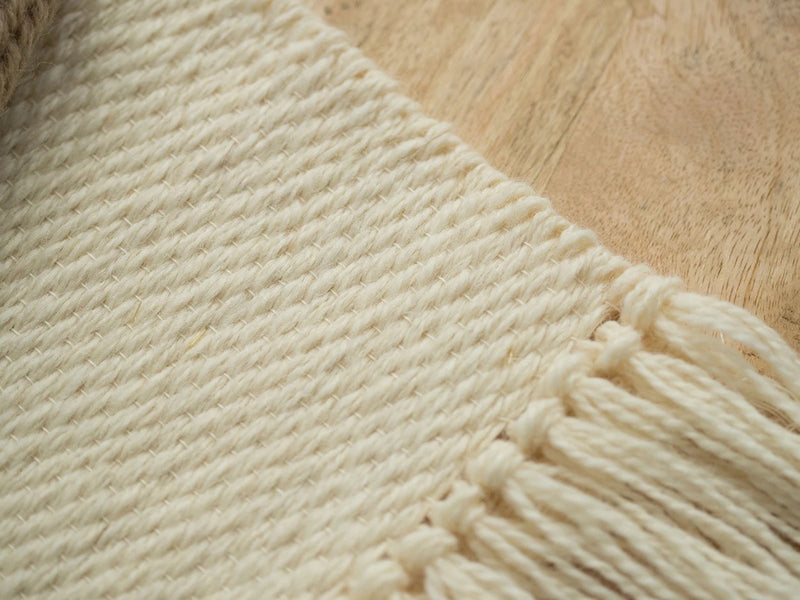 Auroa - Handwoven Geometric Wool Tapestry