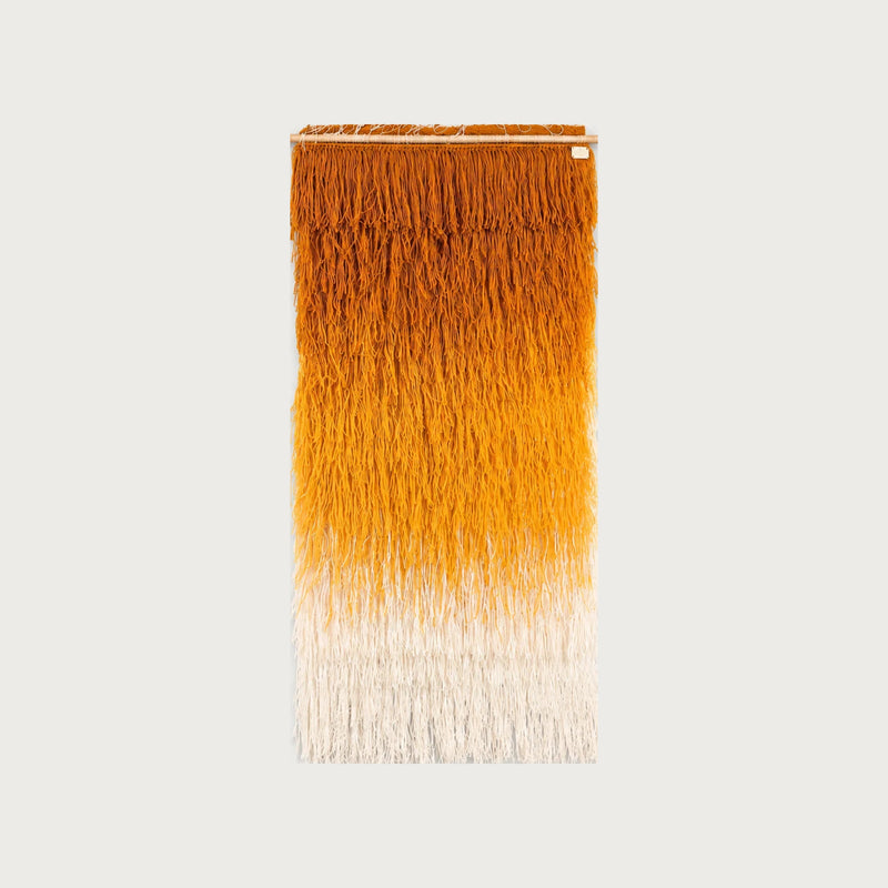 Saule handwoven wool wall hanging amber ombre tapestry Lale Studio & Shop