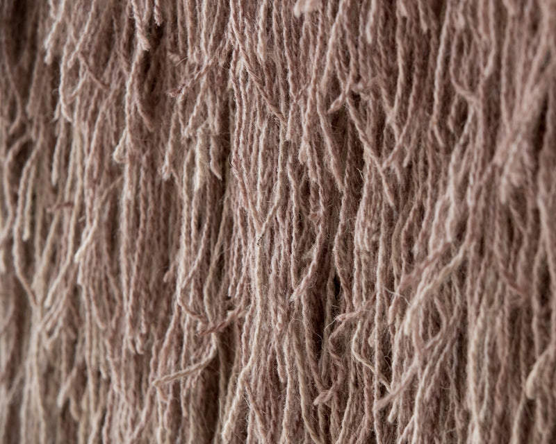 Close view of Tiramisu's circular design and cascading fibres