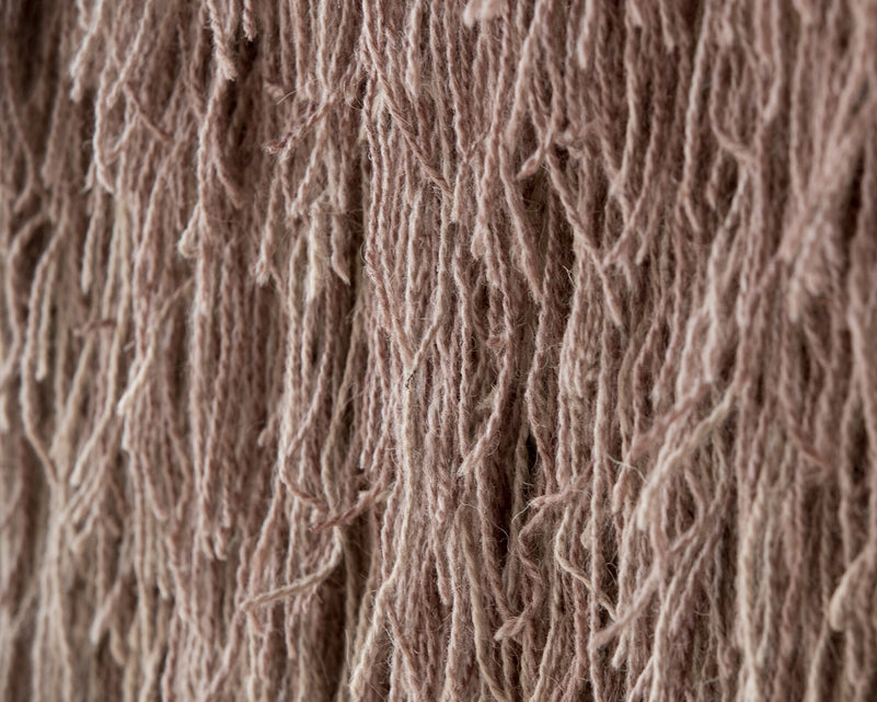 Close view of Tiramisu's circular design and cascading fibres