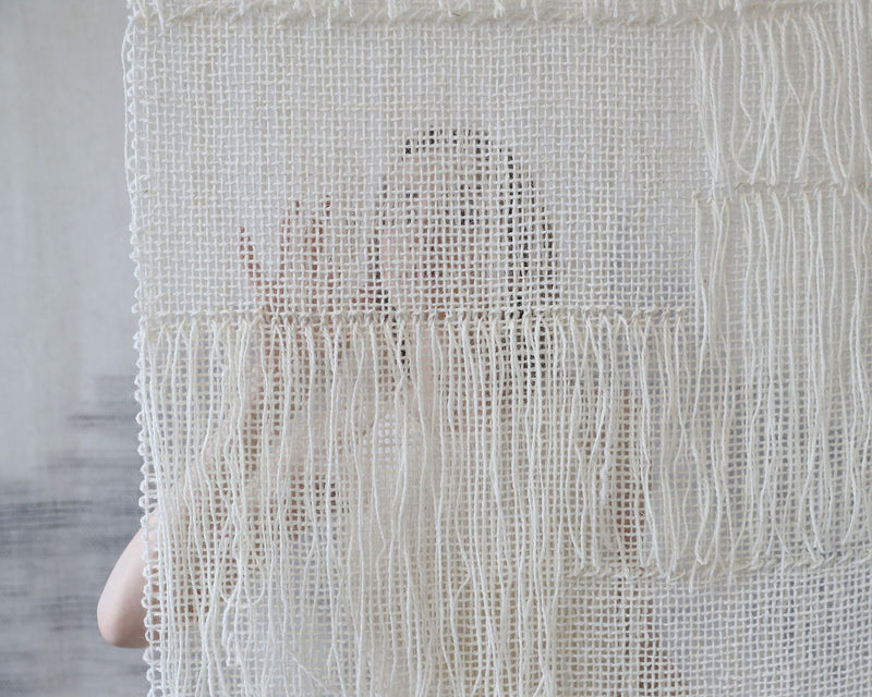 Close view of Vapour's natural wool texture