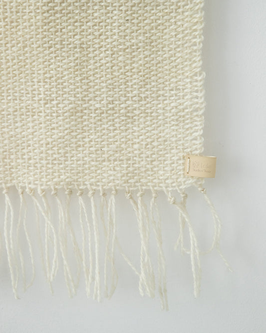 Close view of Veil's soft handwoven surface