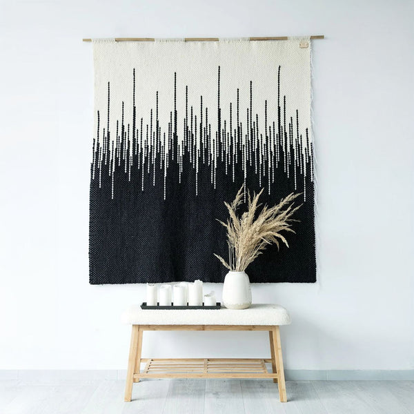 Zebra - Natural Wool Tapestry