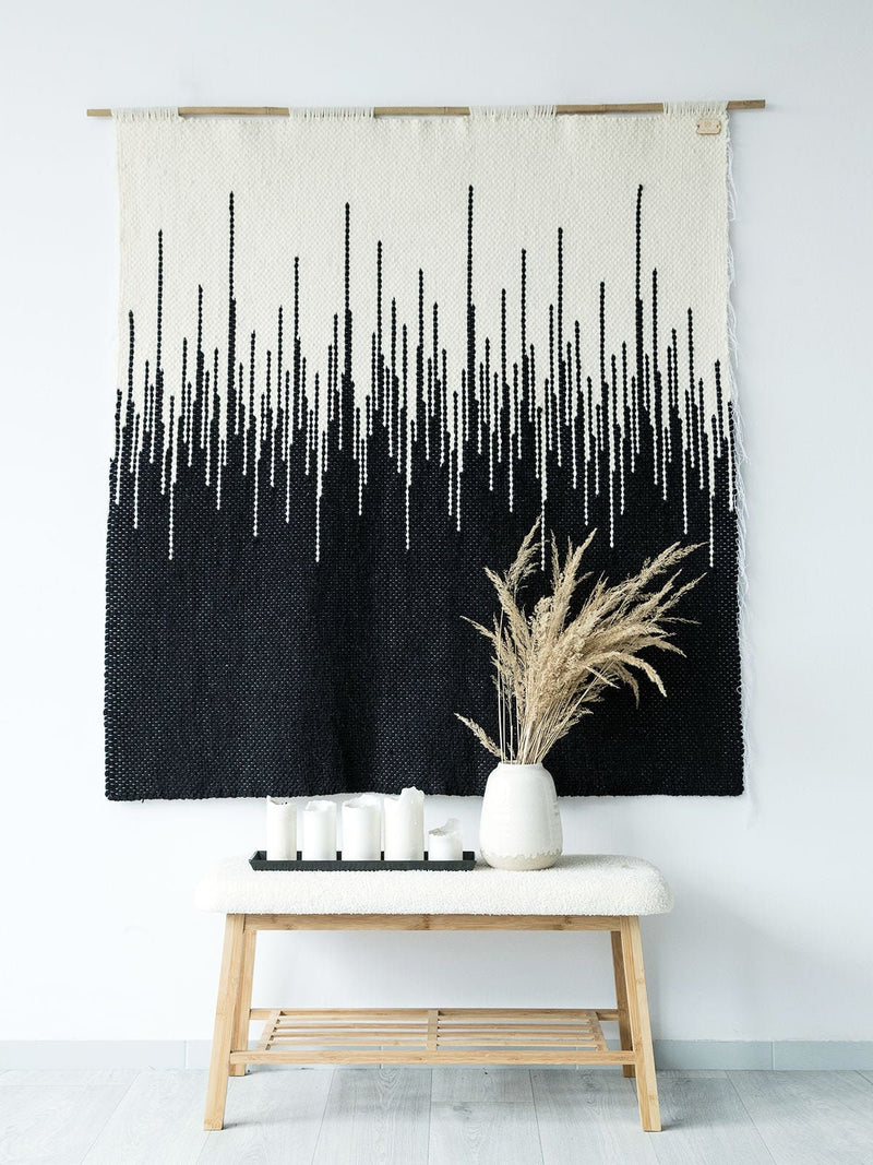Zebra - Natural Wool Tapestry
