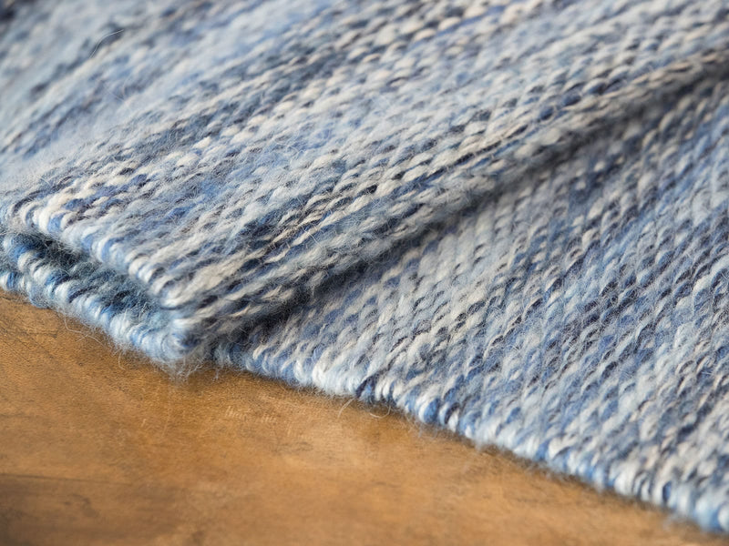 Cielo M - Bohemian Wall Art - Blue Woven Tapestry