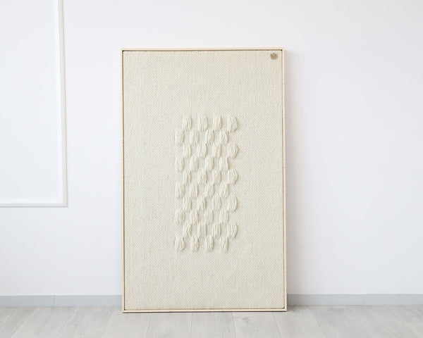 Framed II handwoven wool wall art, view 10