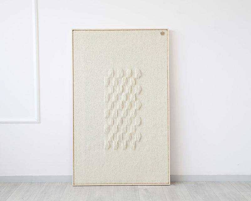 Framed II - Wool Tapestry - Woven Art
