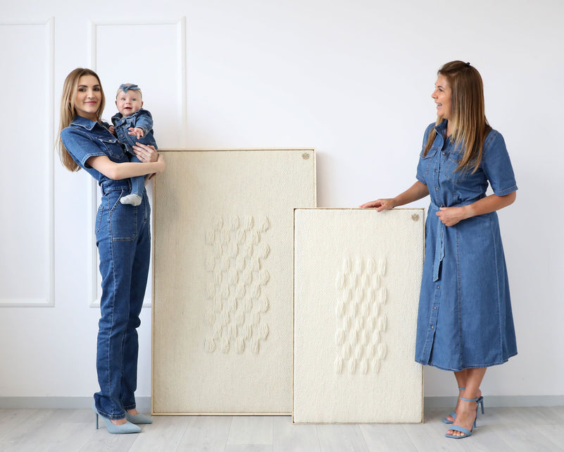 Framed II - Wool Tapestry - Woven Art